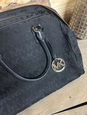 Michael Kors Grayson Signature Jacquard Large Handbag
